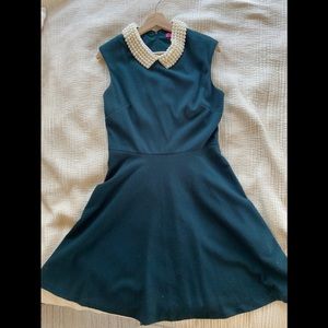 Betsey Johnson Dress with Pearl Collar